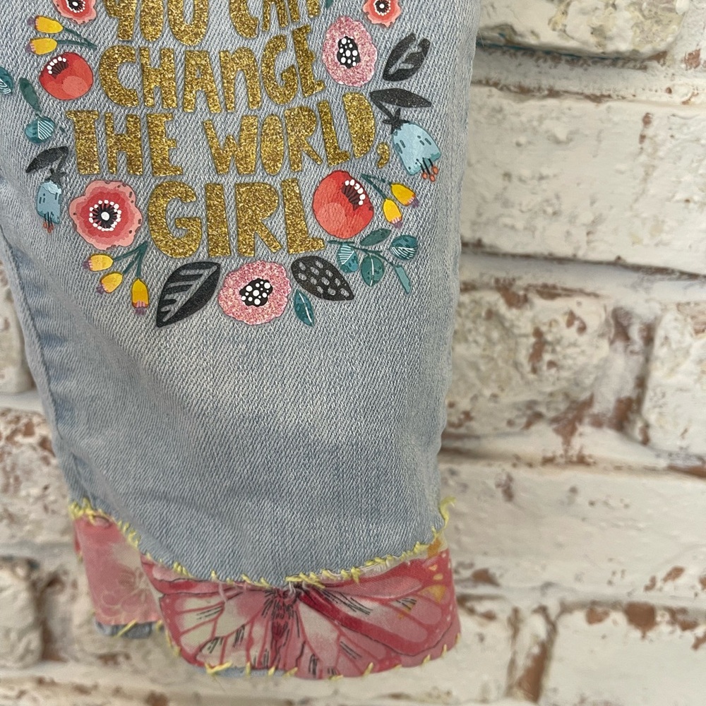 PAPAYA Embroidered Light Blue Jeans - Picture 5 of 15